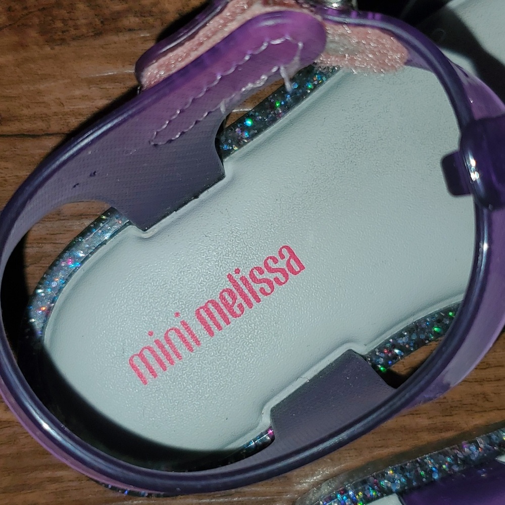 New Mini Melissa Lollipop Sandals Size 7 - Picture 5 of 10
